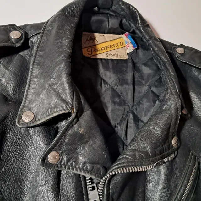 Chiodo Schott Nero Pelle