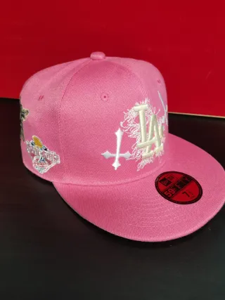 Gorra New Era 59Fifty Rosa LA Talla 7.1/4
