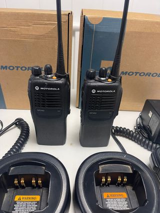 2 Motorola GP340 Walkie-Talkie