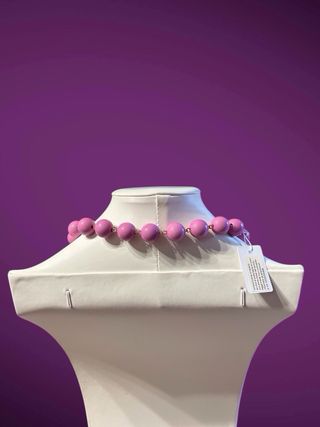 Collana donna rosa e viola