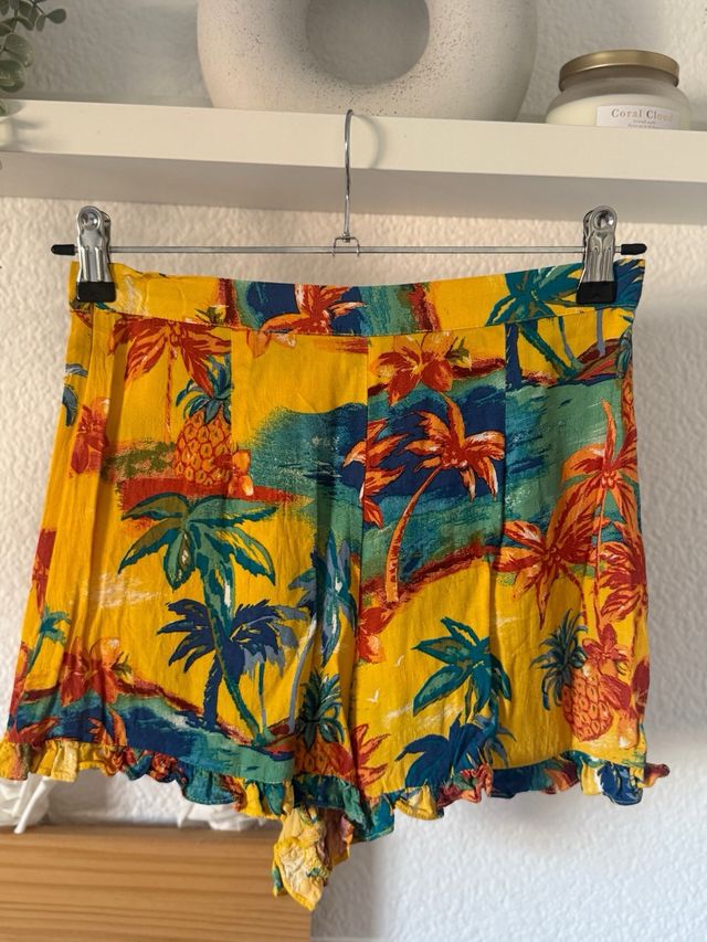Shorts ZARA estampado tropical
