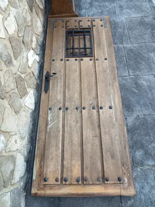 Puerta Madera Maciza 83x203