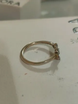 Anello Pandora fiore zirconi