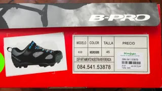 Zapatillas Ciclismo B-Pro Talla 45 Nuevas