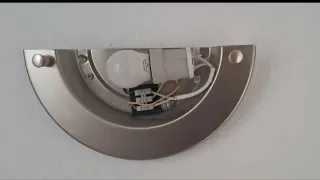 Aplique de pared acero inoxidable y cristal