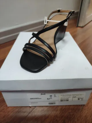 Sandalias de cuña negras Diversas Tallas