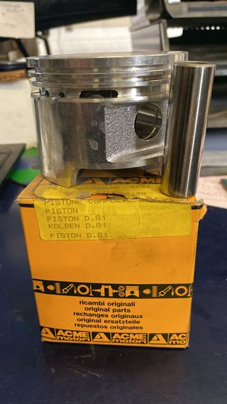 Pistone+Spinotto per motore Acme diametro 81 mm