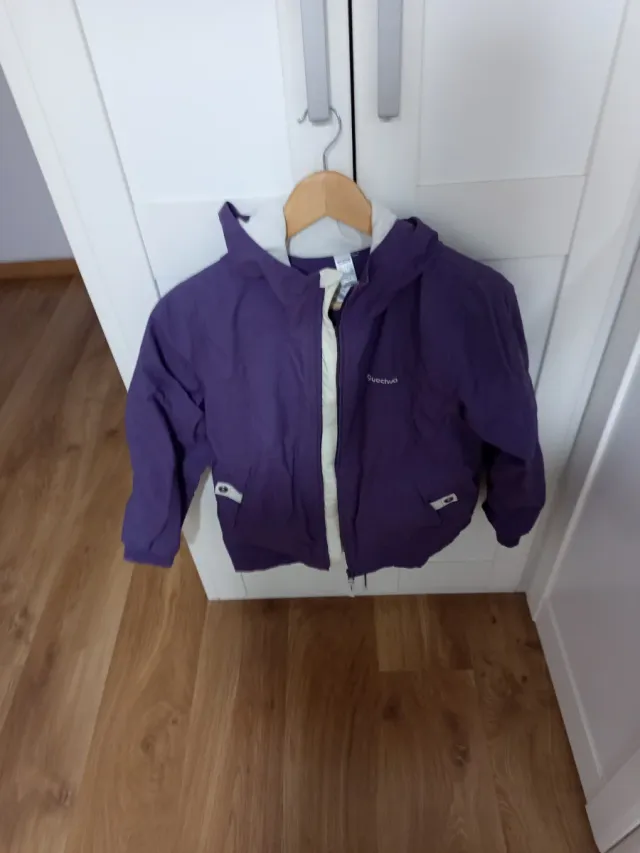 Cazadora niña morada Quechua Talla 12