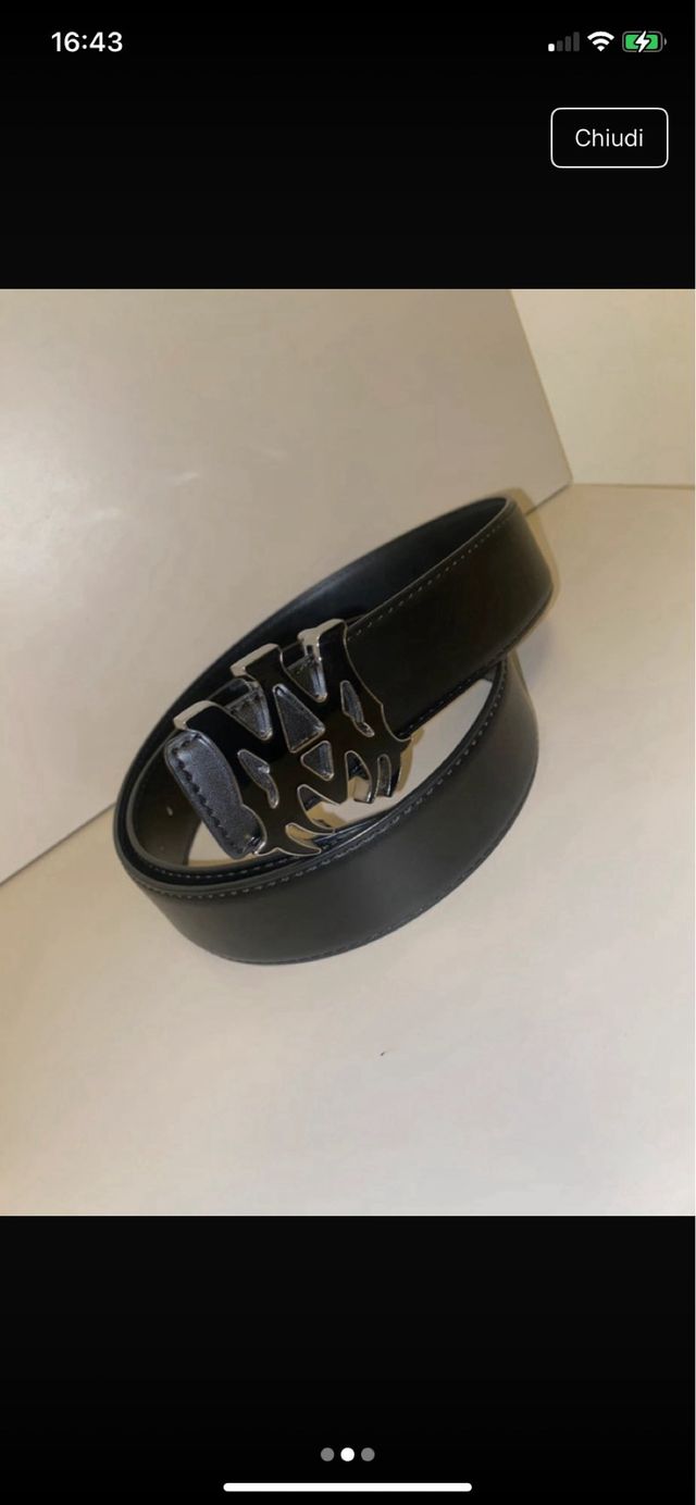 Cintura Amiri con fibbia logo