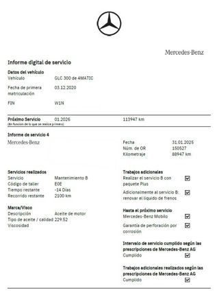 MERCEDES-BENZ GLC 300 DE 306 CV 4MATIC 9G-TRONIC AMG LINE