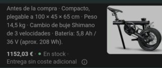 Bicicleta Eléctrica Xiaomi Qicycle eBike