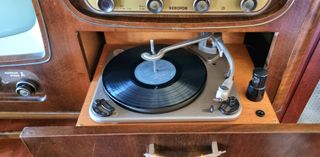 Televisión Radio Gramófono Tocadiscos Herofon 1721