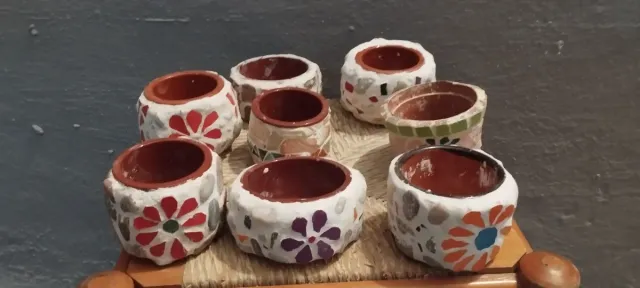 Macetas de cerámica hechas a mano