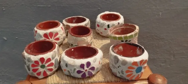 Macetas de cerámica hechas a mano