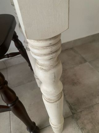 Mesa redonda vintage madera