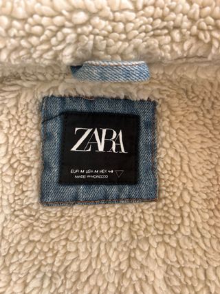 Cazadora vaquera Zara con interior de borreguillo
