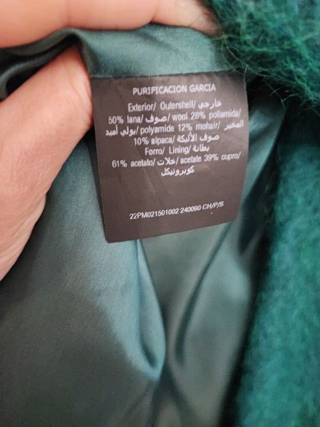 Chaquetón Purificación García Verde