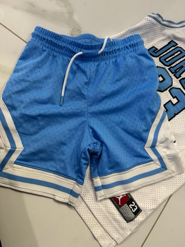 Maglia Jordan 23 Bambino Bianca Azzurra