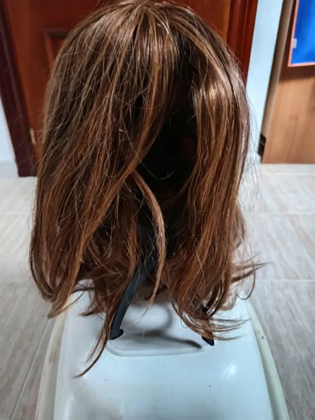 Peluca Pelo Natural Jon Renau Castaña