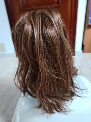 Peluca Pelo Natural Jon Renau Castaña