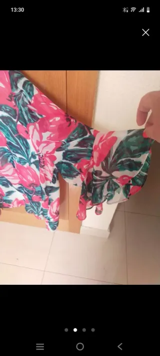 Blusa de gasa floral