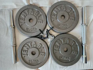 Set mancuernas 12 KG + Barras