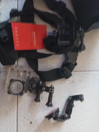 Mini cámara deportiva y accesorios