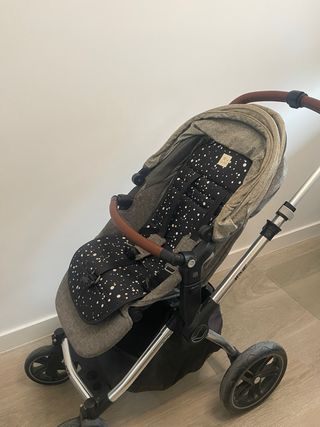 Carro bebé Jane Kaway gris, silla y capazo