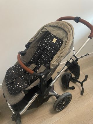 Carro bebé Jane Kaway gris, silla y capazo