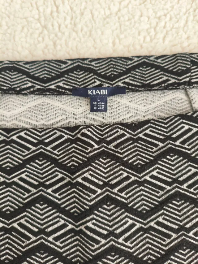 Falda estampada geométrica