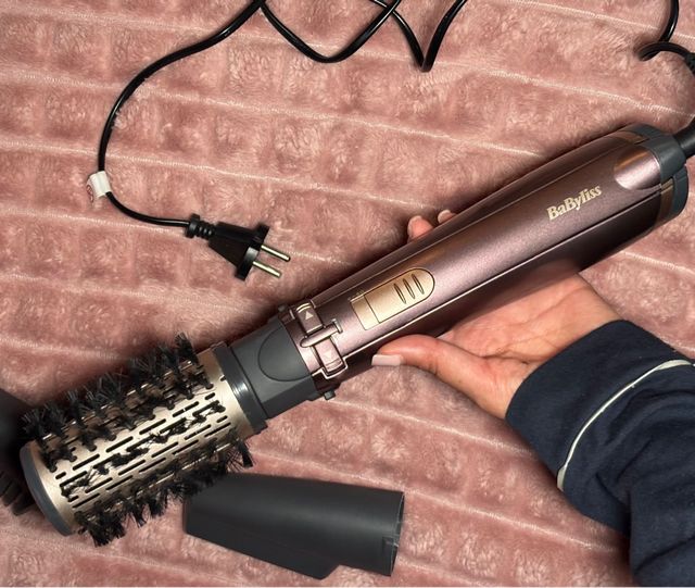 Cepillo Secador Giratorio BaByliss Marrón/Dorado