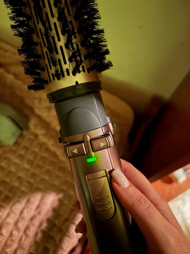 Cepillo Secador Giratorio BaByliss Marrón/Dorado