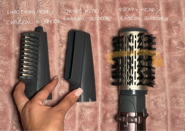 Cepillo Secador Giratorio BaByliss Marrón/Dorado