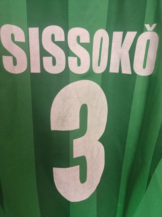 Rara camiseta Panathinaikos talla L nº 3 Sissoko