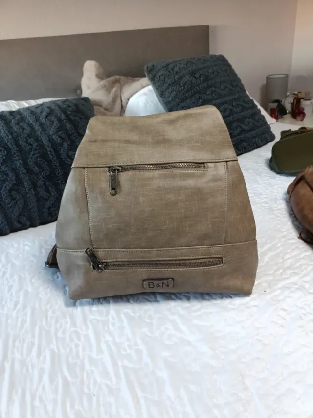 Mochila Bolso Camila Karina Beige