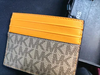 Tarjetero Michael Kors Marrón y Naranja