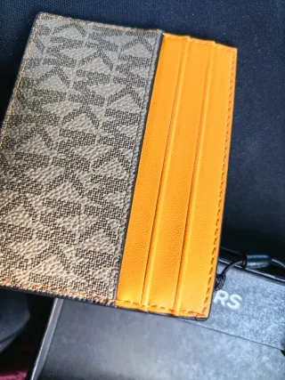 Tarjetero Michael Kors Marrón y Naranja