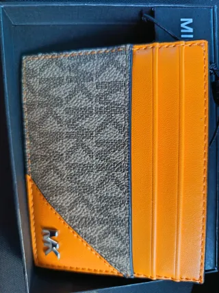 Tarjetero Michael Kors Marrón y Naranja