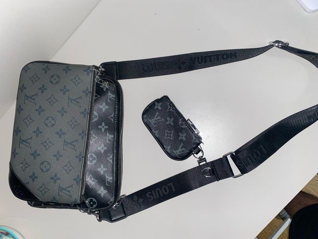 Borsa Louis Vuitton Monogram Grigio Nero