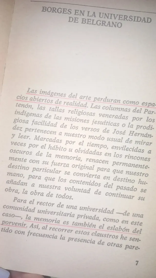 Borges oral.