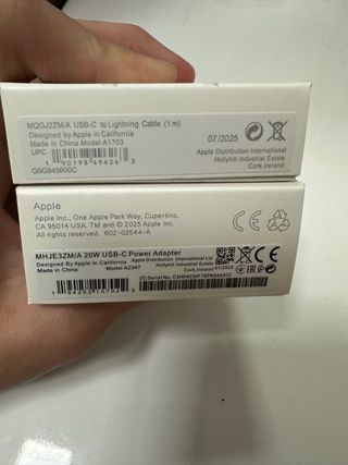 Caricabatterie Apple USB-C 20W + Cavo Lightning