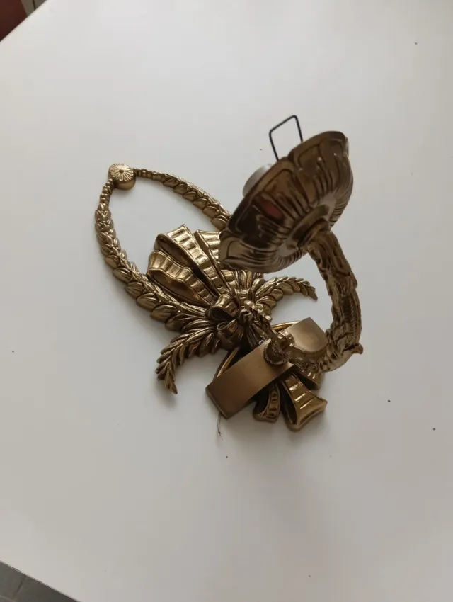 Aplique de pared bronce con lazo