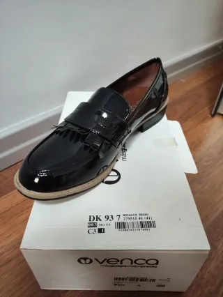 Mocasines Negros Venca Talla 41