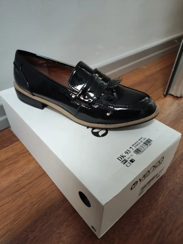 Mocasines Negros Venca Talla 41