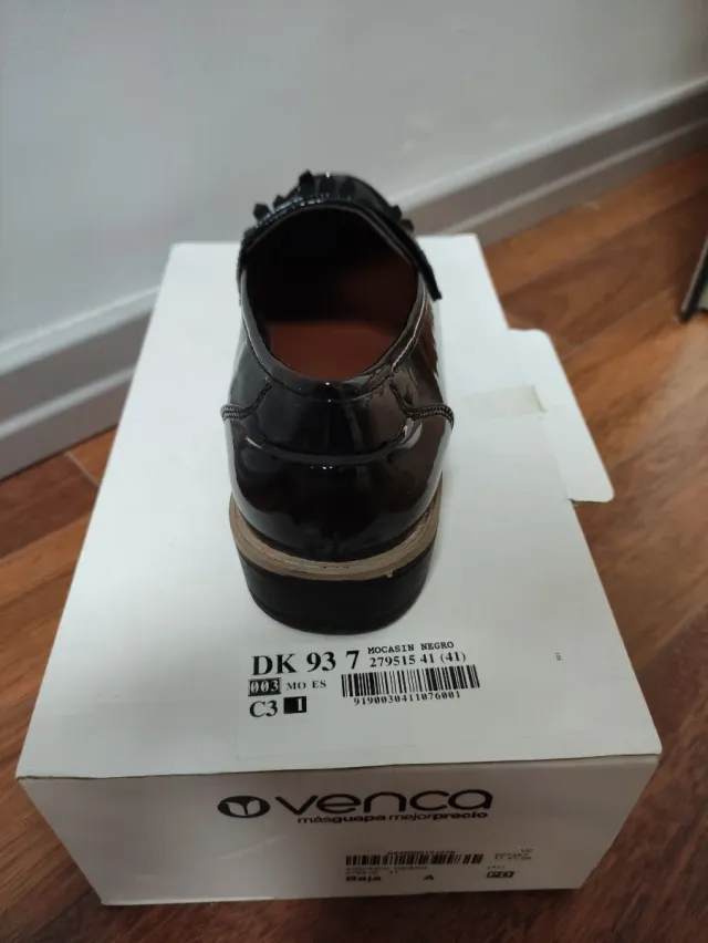 Mocasines Negros Venca Talla 41