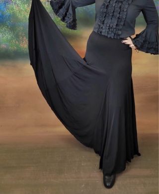 Falda flamenca negro