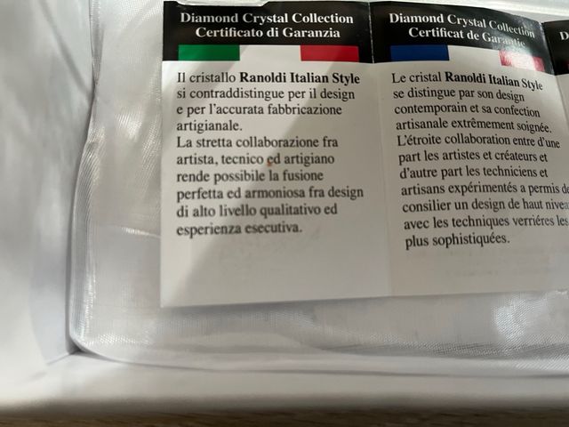 Cornice porta foto Ranoldi in cristallo 29x19