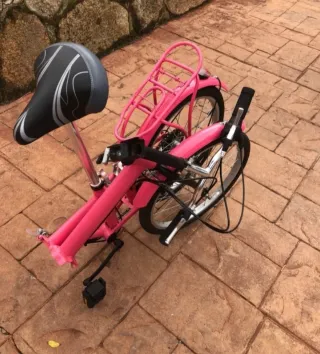 Bicicleta Plegable Rosa