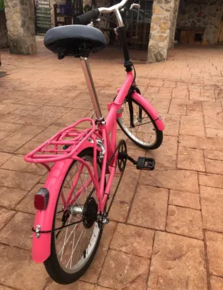 Bicicleta Plegable Rosa