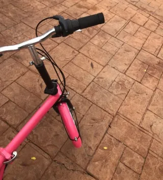 Bicicleta Plegable Rosa